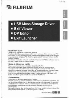 Fujifilm Accessories - misc manual. Camera Instructions.